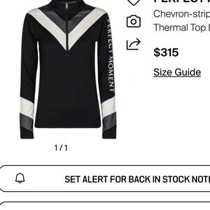 Perfect Moment Black and White Chevron Sweatshirt